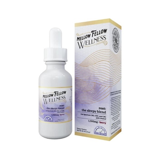 MELLOW FELLOW WELLNESS HIGH POTENCY CBD &amp; H4CBD 1500MG TINCTURE SINGLE