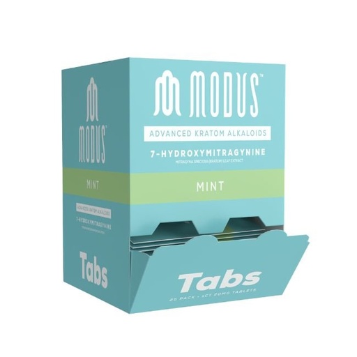 MODUS 7 HYDROXYMITRAGYNINE ADVANCED KRATOM ALKALOIDS 20MG PER TABLET 1CT/25PK