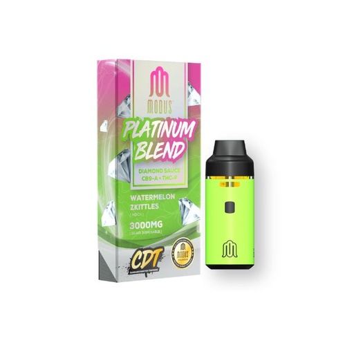 MODUS PLATINUM BLEND CDT DIAMOND SAUCE CB9-A + THC-P 3GM AIR DISPO 5CT/ BOX