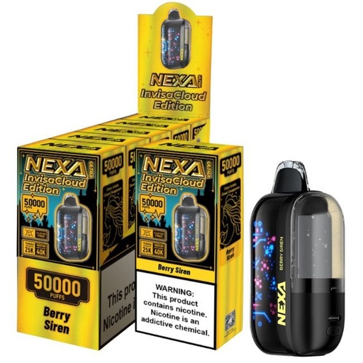 NEXA ULTRA INVISACLOUD EDI. 5% DISPOSABLE (100ML) TURBO MODE - 30K &amp; NORM. MODE - 50K PUFFS 5CT/ BOX