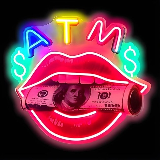 [NVNSDPATM] LED NEON SIGN DESIGN PRINT ATM (22.44'' X 23.62'')