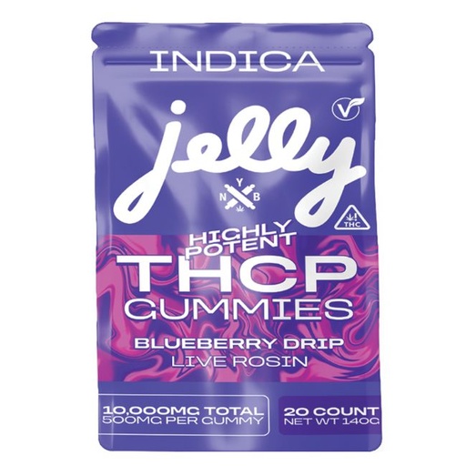 NYB JELLY HIGHLY POTENT THCP LIVE ROSIN 10,000MG GUMMIES 20CT/ BAG
