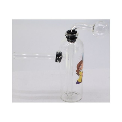 5" CHARACTER STICKER DESIGN GLASS TUBE