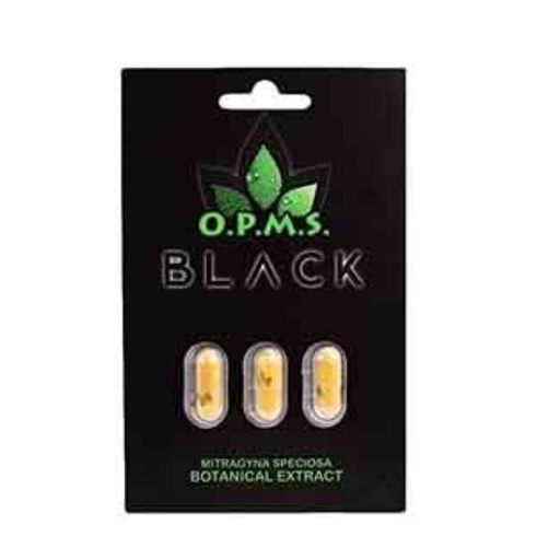 OPMS KRATOM BLACK 3CT CAPSULES