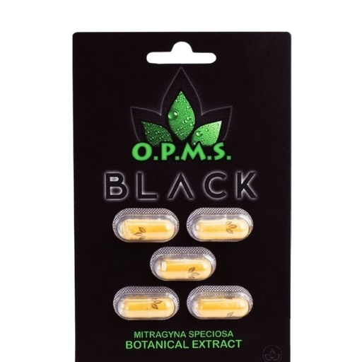 [OPMSBLACK5CT] OPMS KRATOM BLACK 5CT CAPSULES