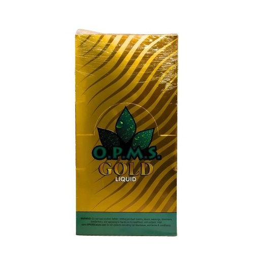 [OPMSSHOTGOLD50CT] OPMS (GOLD) LIQUID MAENGDA KRATOM EXTRACT 8.8ML SHOT 50CT/ BOX