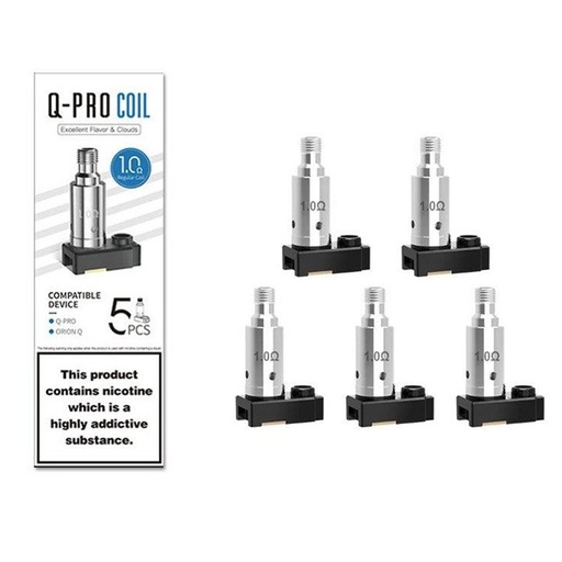 [ORIONQPROCOIL1.0] LOST VAPE ORION Q PRO 1.0OHM REPLACEMENT COILS 5PK/ BOX