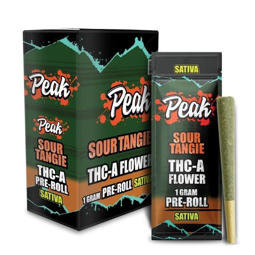 PEAK THC-A FLOWER 1GM PRE ROLLS JOINTS 10CT/ BOX