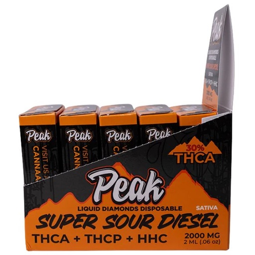 PEAK THCA + THCP + HHC LIQUID DIAMONDS 2GM DISPO 5CT/ BOX