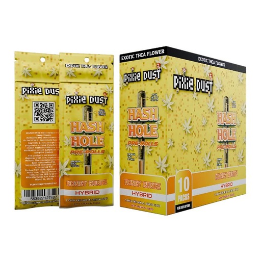 PIXIE DUST EXOTIC THCA HASH HOLE 2GM X 2PK PRE ROLL JOINTS 10CT/ BOX