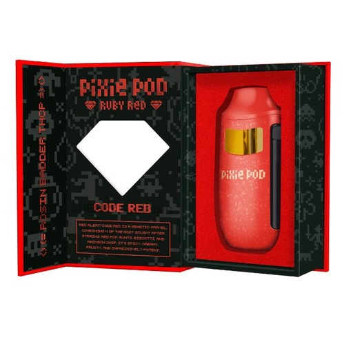 PIXIE POD RUBY RED EDITION ROSIN BADDER THCP 4GM DISPO 5CT/ BOX