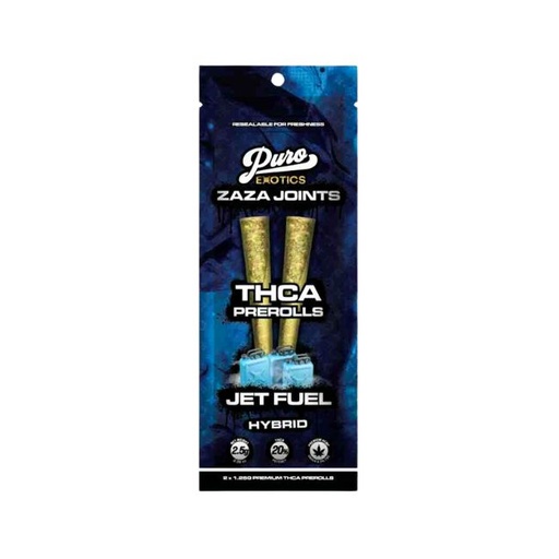 PURO EXOTICS ZAZA THC-A PRE ROLLED 1.5GM X 2PK JOINTS 10CT/ BOX