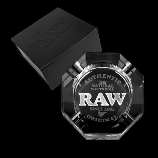 RAW LEAD-FREE CRYSTAL GLASS ASHTRAY