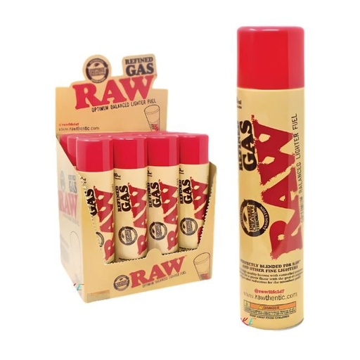 [RAWRG300ML] RAW REFINED BUTANE GAS OPTIMUM BALANCED LIGHTER FUEL (300ML) 12CT BOX