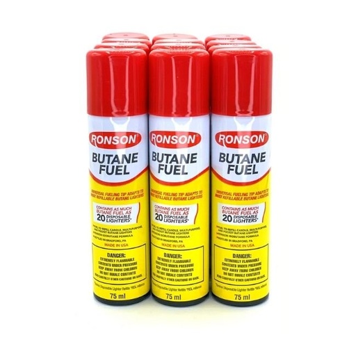[RONSON01] RONSON BUTANE 1.48OZ / 42GM / 75ML (12 CT DISPLAY)