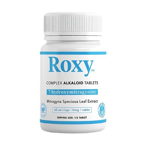 [ROXYTABLET30CT] ROXY 7-HYDROXY MITRAGYNINE LEAF EXTRACT ALKELOID 16MG TABLET MINT 30CT BOTTLE