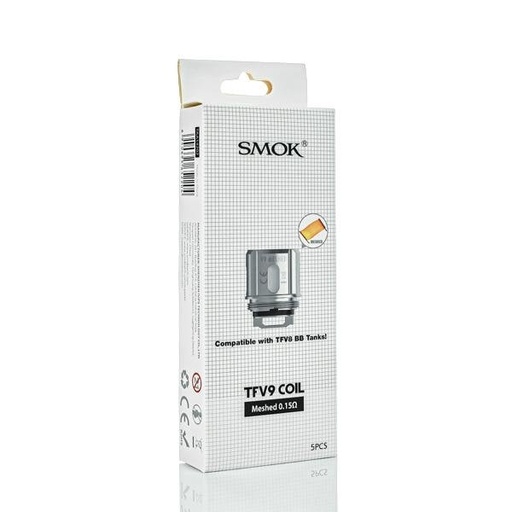 [SMKTFV9C] SMOK TFV9 REPLACEMENT MESHED 0.15OHM COIL 5PK/ BOX