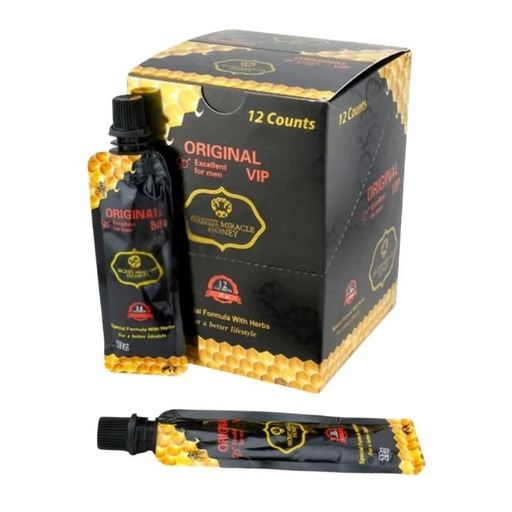 [SMVIPHONEY12CT] SECRET MIRACLE ORIGINAL VIP HONEY FOR MAN 12 TUBES PER BOX
