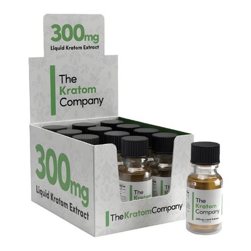 [THEKRATOMC300MG] THE KRATOM COMPANY 300MG (1.2OZ) LIQUID EXTRACT SHOT 12CT/ BOX