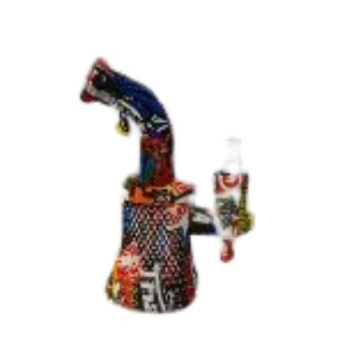 6'' FANCY SILICONE WATER PIPE