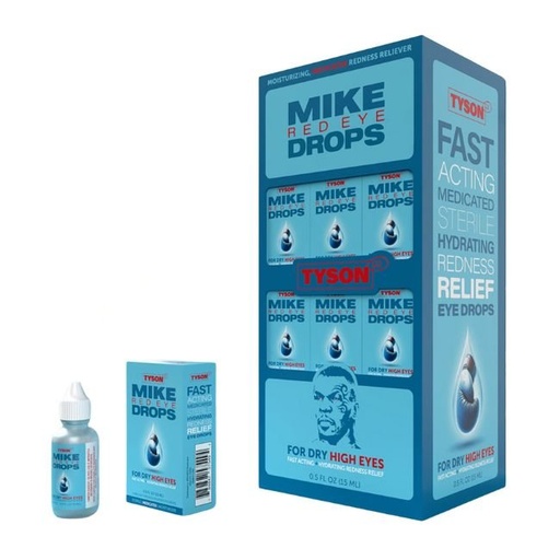 [TYSONEYEDROP] TYSON 2.0 MIKE RED EYE DROPS 15ML 30CT DISPLAY
