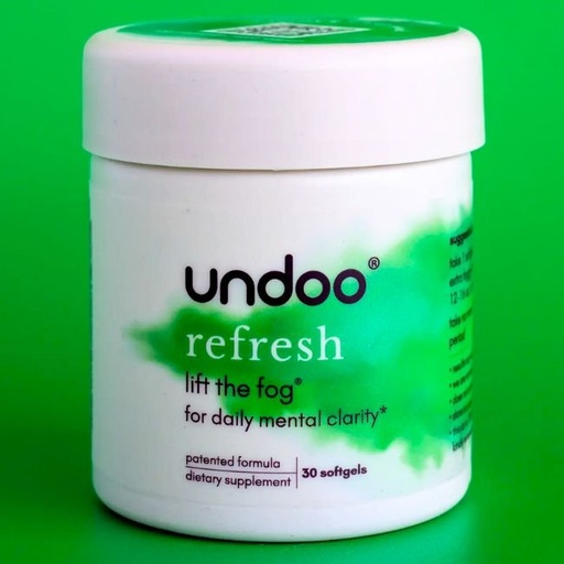 [UNDOOREFRESH] UNDOO REFRESH FOR DAILY MENTAL CLARITY DIETARY SUPPLEMENT SOFTGELS 30CT/ JAR