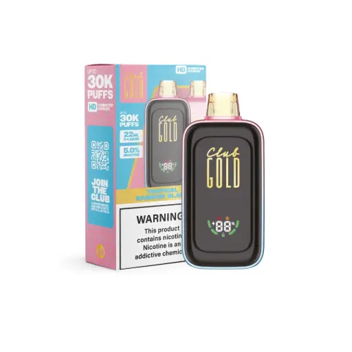 [GWV90282] GWV - Club Gold - Vape - 30k 22ml 5% - Tropical rainbow blast