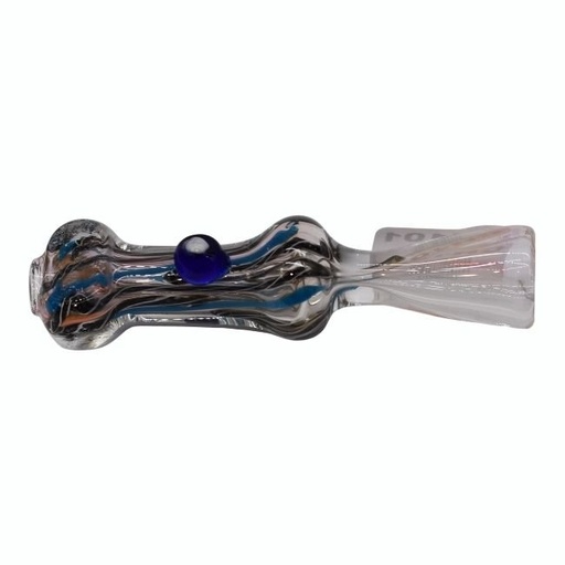 [CH101] 3'' DESIGNED FUMING GLASS CHILLUM