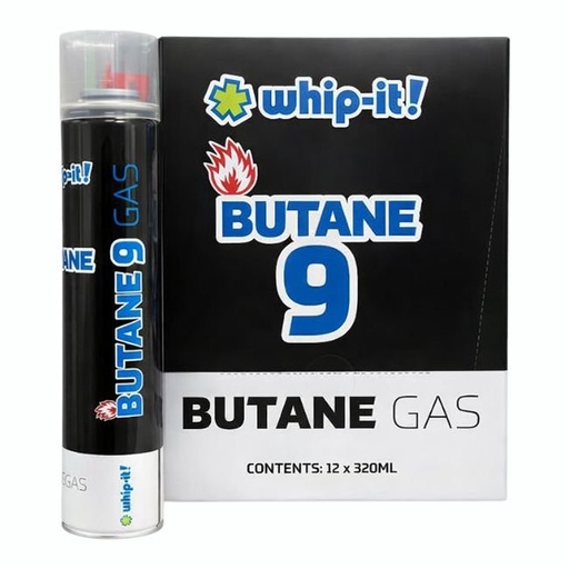 [WHIPITBUTANE9] WHIP IT BUTANE GAS 9 (320ML) 12CT/ BOX