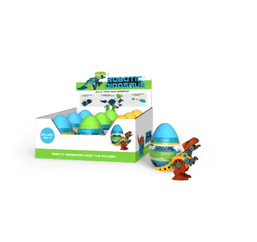 [TOY-ROBD] Emobii- Robotic Dino – T-Rex, Centrosaurus, Triceratops & Velociraptor – Box of 9 Units