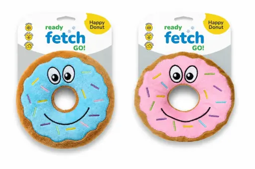 [PTOY-DONB & PTOY-DONS] Emobii- Happy Donut Plush – Purple & Pink – Box of 4 Units