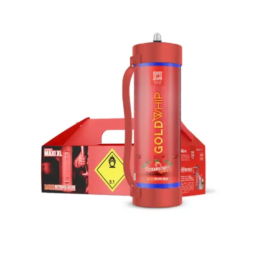 [GW23614] GoldWhip - N2O - Maxi XL 3000 - Strawberry