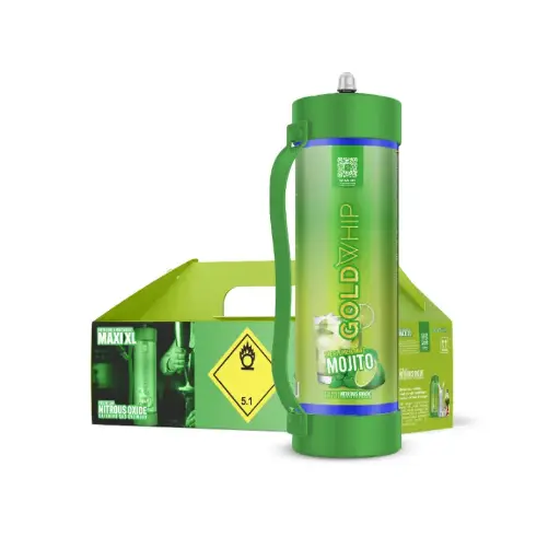 [GW24246] GoldWhip - N2O - Maxi XL 3000 - Mojito