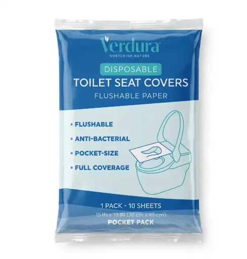[FLTSC- 01] Verdura - Flushable Toilet Seat Cover - Master Pack (4 Displays x 12 Retail Packs x 10 Covers)